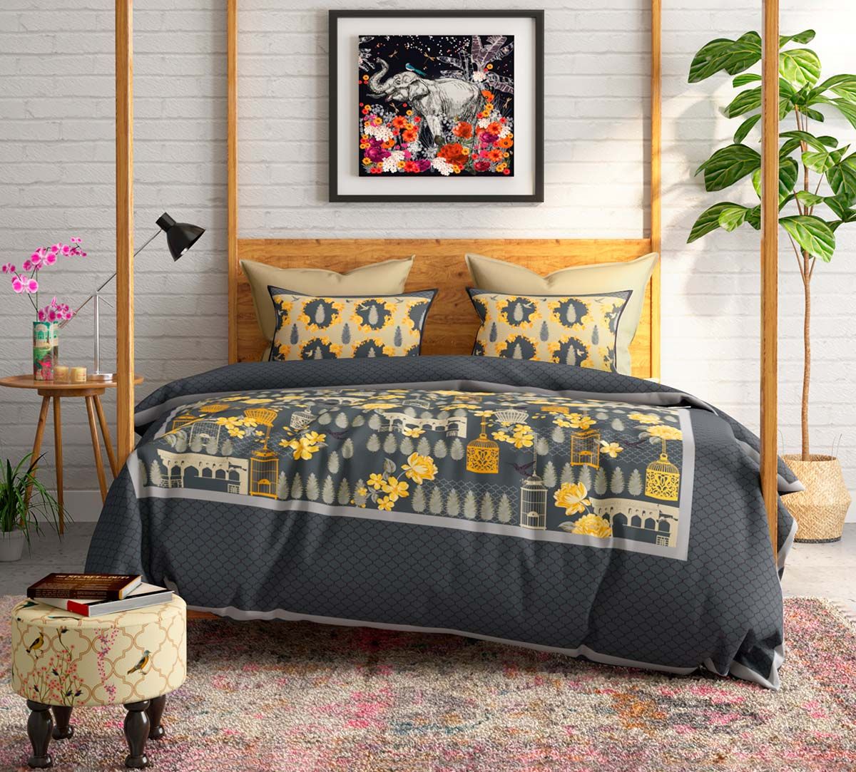 Buy Designer Cotton Bed Sheets At Great Price
